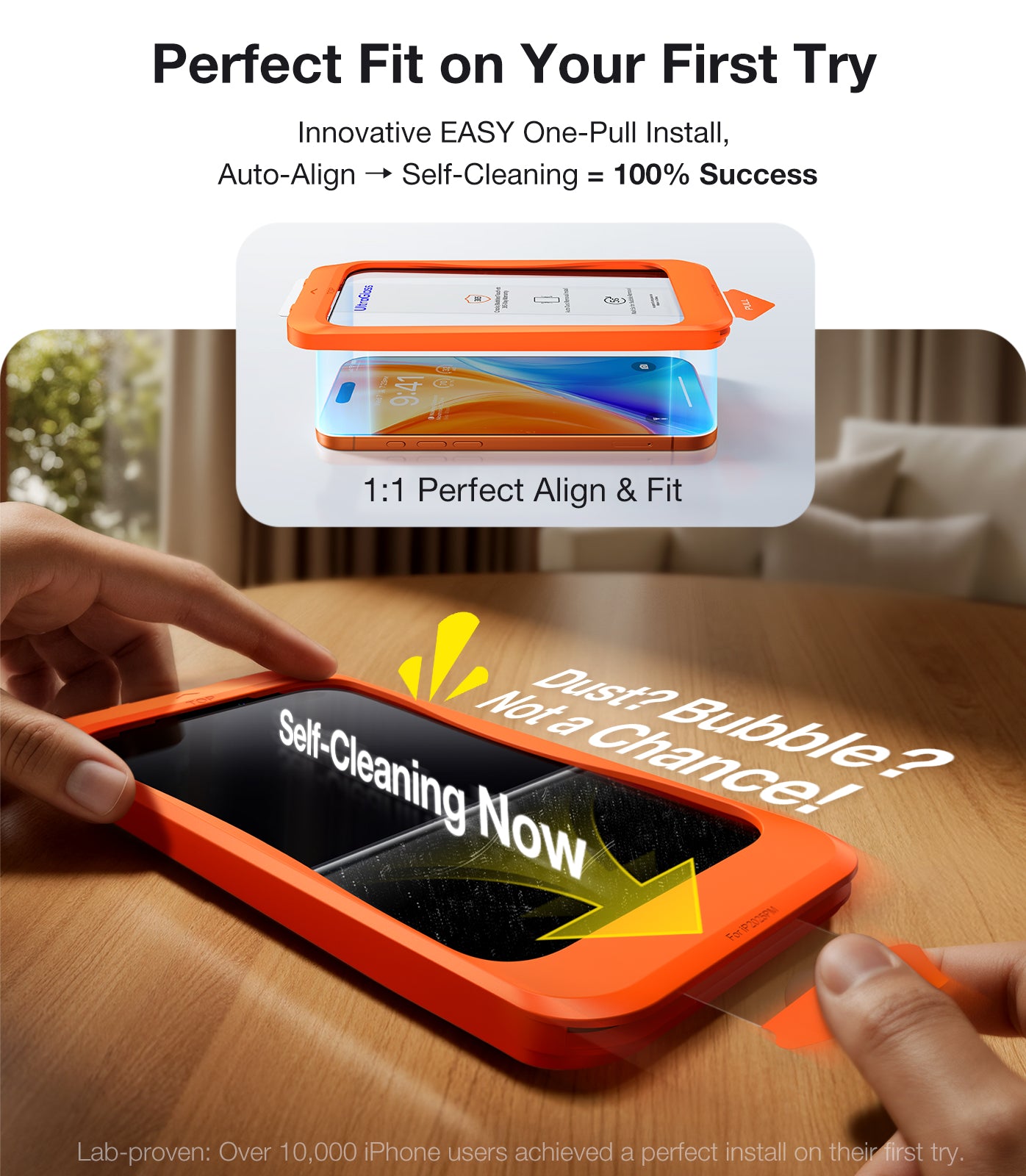 UltraGlass UNBREAK TOP 9H+ Armor for iPhone 17 Pro Max Screen Protector Anti-Reflection, 2 Pack