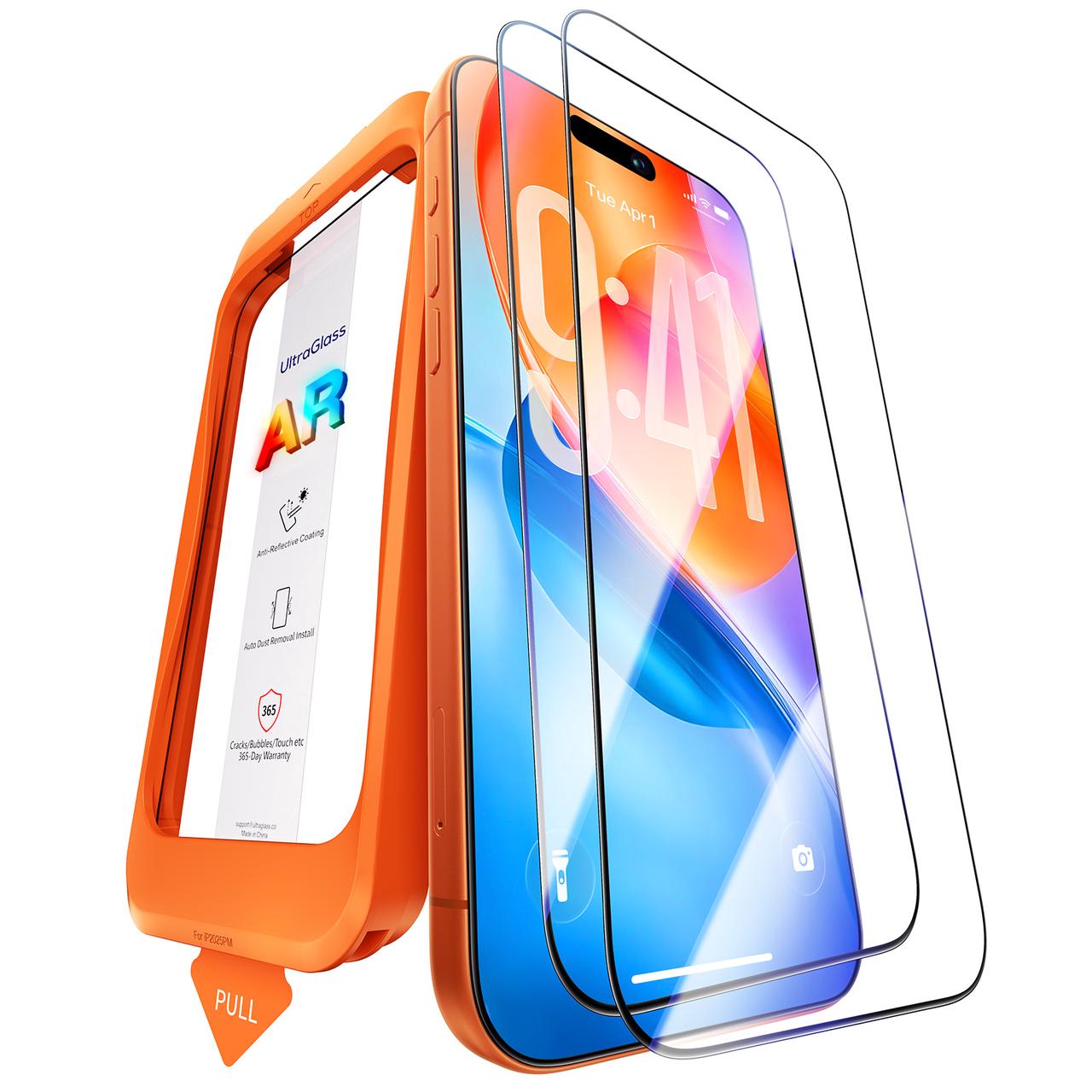 UltraGlass iPhone Anti-Reflection Screen Protector, 2 Pack