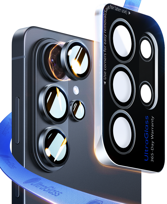 UltraGlass Samsung Galaxy S26 Ultra Camera Lens Protector ，Titanium Black