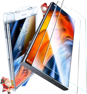 UltraGlass Unbreak TOP 9H+ Glass for Samsung Galaxy S24 Ultra Screen Protector [Military Grade Shatterproof & Longest Durable] Screen Protector S24 Ultra Tempered Glass, 2 Packs [Transparent]