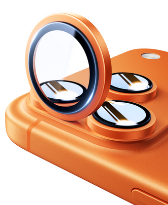 UltraGlass iPhone 17 Pro Max, 17 Pro Camera Lens Protector , Cosmic Orange