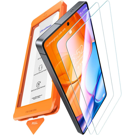 UltraGlass Unbreak TOP 9H+ Glass for Samsung Galaxy S25 Plus/S25+ Screen Protector [Military Grade Shatterproof & Longest Durable] Screen Protector S25 Plus/S25+ Tempered Glass, 2 Pack