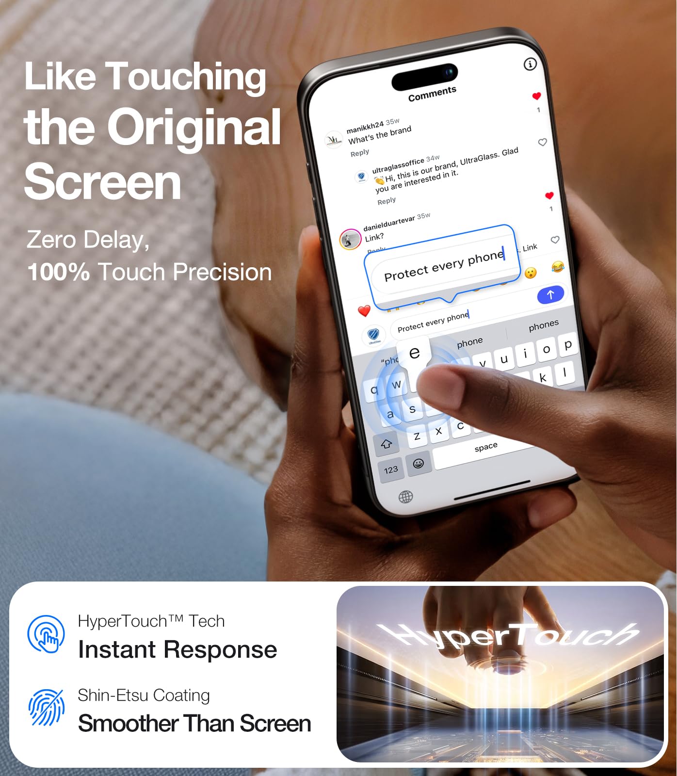 iPhone 17 Pro Max Screen Protector, 2 Pack