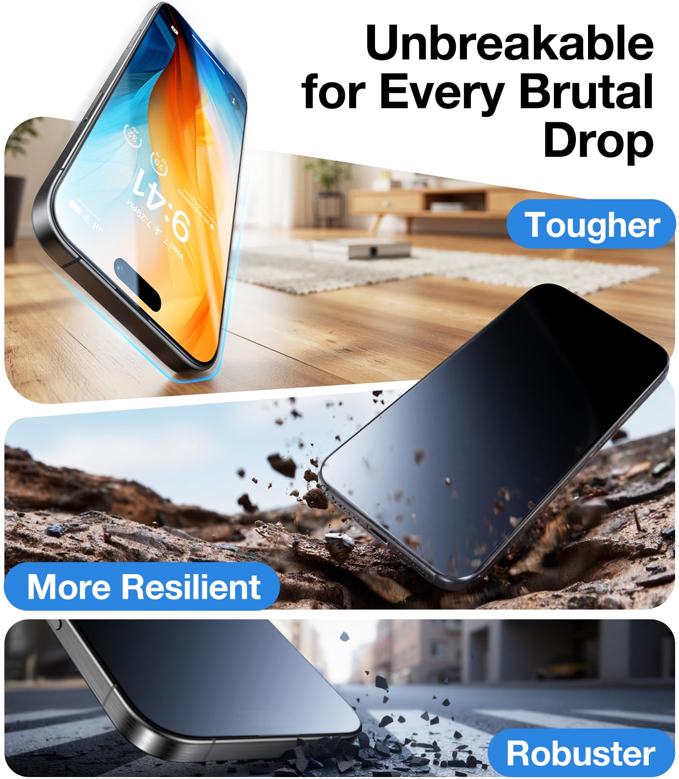 iPhone 17 Pro Max Screen Protector, 2 Pack